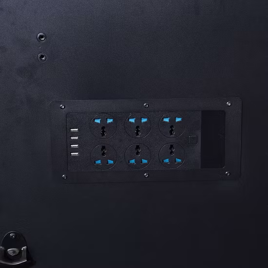 Goldenline Hochleistungs-Werkbank-Werkzeugschrank aus Metall mit 15 Schubladen in Schwarz